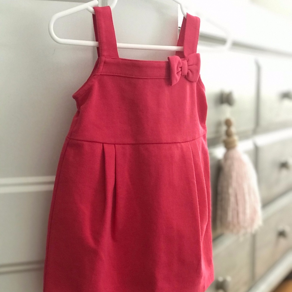 Janie and Jack Fuchsia Dress with Bow Detail